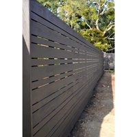 Panneau de clôture en aluminium résistant aux intempéries, à lattes horizontales larges, thermolaqué sur mesure pour villa, patio, clôture extérieure