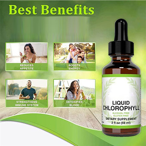 Gouttes de chlorophylle liquide sans alcool, sans gluten, pour booster l'énergie des adultes et la détoxification quotidienne, 60 ml - Product Image 4