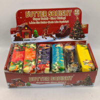 Jouet anti-stress souple et super doux en forme de beurre de Noël pour filles, idéal pour les fêtes et cadeaux en gros