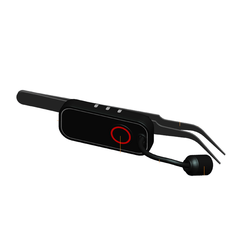 395nm Rechargeable Tweezers UV LED Lamp with Plastic Housing for Lash Extensions-Fast Drying & Eco-Friendly Beauty Tool
