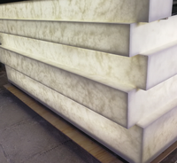 Plaques de marbre artificielles flexibles en pierre d'onyx