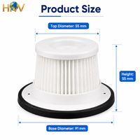 Filtre HEPA H13 Écologique à Piles HNW pour Aspirateur RISO XJC-G040, Pièce de Rechange Domestique