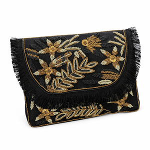 Pochette à fermeture éclair perlée de qualité supérieure, sac à main idéal pour les voyages, les soirées et l'usage quotidien, disponible au meilleur prix du marché - Product Image 3