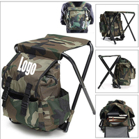 Chaise de camping et de pêche pliable personnalisée, sac à dos portable, siège robuste et pliable pour les aventures en plein air et la randonnée