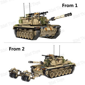 Panlos 632004 <span class=keywords><strong>M60</strong></span> Magach Tanques de Batalla Principales, Camiones Militares, Lanzamisiles, Juguetes de Bloques de Construcción, Conjuntos de Bloques de Construcción de Misiles Antitanque - Product Image 2