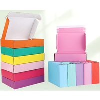 Boîtes d'abonnement Pastel Cyan, boîtes en carton ondulé renforcé pour assemblages de coffrets cadeaux mensuels