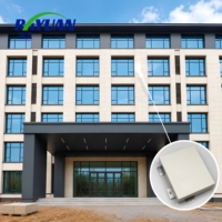 Panneau de façade en aluminium à texture de pierre moderne, revêtement métallique résistant aux intempéries pour les murs extérieurs des immeubles de bureaux à plusieurs étages, des villas et des gymnases