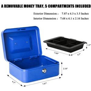 مكتب معدني صغير مخفي من أجل المال والنقد آمن آمن - Product Image 4