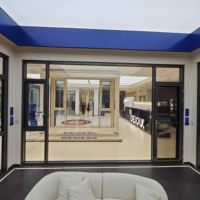 Fenêtre à battant en aluminium et verre Deioux, directement de l'usine, avec verre rempli de gaz argon pour la rénovation de la maison, prix OEM compétitif