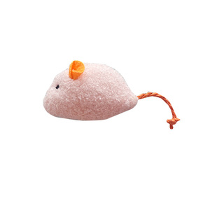 Eco-Friendly <b>Plush</b> Catnip Mouse <b>Cat</b> Toys-Gray/Cream 3 Count - Product Image 1
