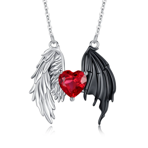 Collana con Ciondolo Angelo e Diavolo alla Moda per Donne - Product Image 6