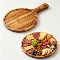 Plateau de service irrégulier en bois éco-responsable fait main avec design personnalisé pour mariage - Assiette de dîner élégante et polie