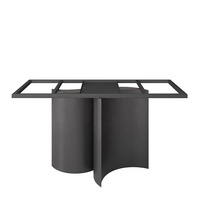 Belle table à manger nordique de luxe fabriquée en Chine, 4 places |   Ensemble de table et chaises de salle à manger carrées