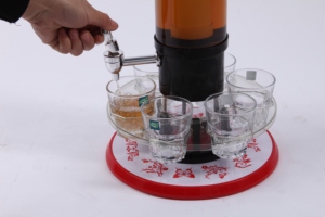 Torre de Cerveza con Dispensador de Bebidas de Tres Grifos, <span class=keywords><strong>Luz</strong></span> LED y Tubo de Hielo - Product Image 6