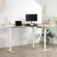 Fabriqué en Chine réglable électrique en forme de L bureau ergonomique métal électrique hauteur réglable coin cadre de bureau debout