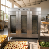 Industriële grote capaciteit roestvrijstalen fruitdroogmachine met meerdere trays, elektrische voedseldroger voor fruit en groenten