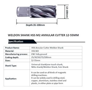 2025 ensemble de fraises circulaires carbure TCT tige soudée en acier à grande vitesse 1-3/8 "profondeur 1/2" 1-1/8 "coupe plastique - Product Image 4