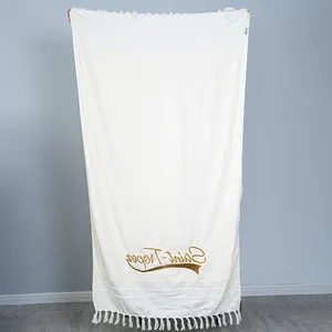 First Quality Turkish Beach Towel 100% Cotton Quick Dry High Absorbent Sand Free Beach tassel Blanket