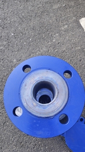 जाली वेल्डेड फ्लैंज दृष्टि ग्लास एनीसी मानक उच्च दबाव प्रतिरोधी प्लास्टिक-लेपित सतह पेट्रोकेमिकल उद्योग अनुप्रयोग - Product Image 5