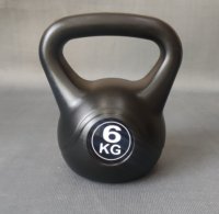 Vente en gros de cloches de bouilloire en ciment en plastique noir pour la musculation de la salle de sport logo personnalisé Offre Spéciale kettlebell de fitness poids libre