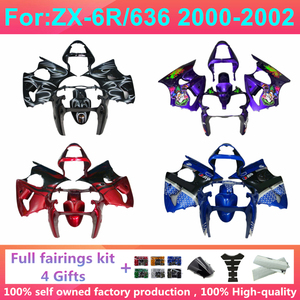 Nuevo Kit de Carenado de Motocicleta de Plástico ABS Compatible con <span class=keywords><strong>Ninja</strong></span> ZX6R <span class=keywords><strong>636</strong></span> ZX-6R <span class=keywords><strong>2000</strong></span> 2001 2002, Kits de Carenado Completo Personalizados, Carrocería Zxmt - Product Image 2