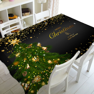 Farmhouse Christmas Tablecloth Rustic Holiday <b>Table</b> <b>Cover</b> for Dining <b>Table</b> Christmas Home Decor - Product Image 3