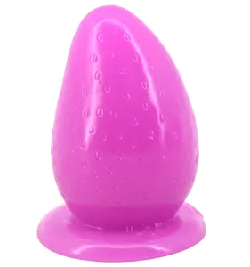 FAAK-59 jouets sexuels Fraise forme pvc pour femmes sexy plug anal sexe gay instrument