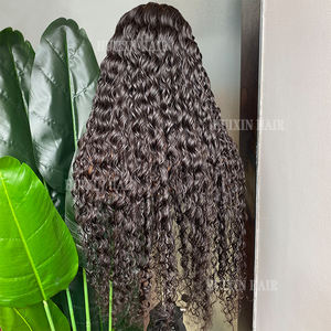 Groothandelsprijs 100% Menselijk Haar Mongool Ruw Haar Pruik Diepe Golf 5X5 Hd Kant Sluiting Pruik Lijmloze Pruik - Product Image 3