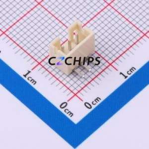 HCZZ0295-3 Wire-to-Board Pin Header Bent Lead Through Hole,P=2mm Connector 1x3P 2mm Right Angle Insert PH - Product Image 1