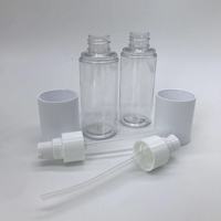 Flacon pulvérisateur transparent en PET avec couvercle en forme de capsule, plusieurs options de couleurs pastel, flacon de voyage pour filles, pour usage beauté