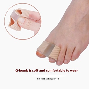 Orthèse à double trou Séparateur d'orteils en fibre <span class=keywords><strong>souple</strong></span> Hommes Femmes Correction des gros os du pied Chevauchement Valgus <span class=keywords><strong>Pouce</strong></span> - Product Image 5