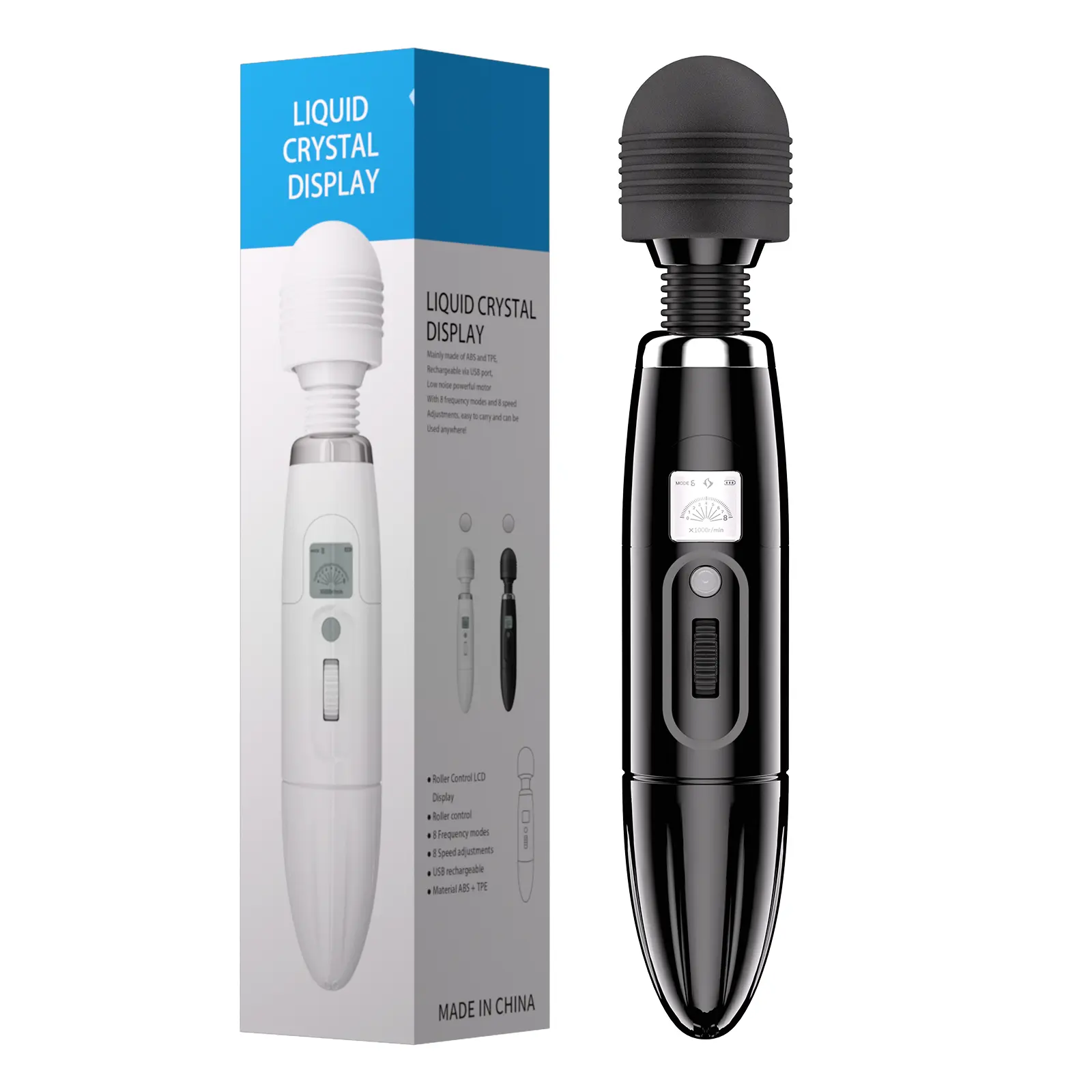 LCD AV Stick vibratore massaggiatore bacchetta magica clitoride stimolano riscaldato G Spot vibratore femminile masturbazione Sex Shop