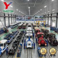 Train touristique sans rails diesel-électrique personnalisé pour parcs d'attractions
