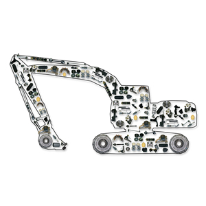 Piezas de Repuesto para Bulldozer, Válvulas para Equipo Pesado, Rodillo Guía Delantero y Trasero D3K D3C <span class=keywords><strong>D3D</strong></span> - Product Image 2