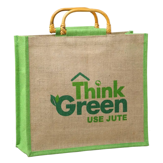 Jute tote bag promotion high quality foldable grocery shopping bags manufactured in West Bengal In India novation bag