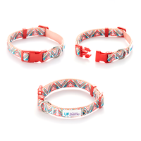 UFBemo Offre Spéciale colliers de chien imprimés multicolores personnalisés collier de chien réglable à dégagement rapide pour chat de compagnie