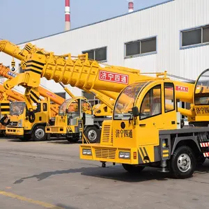 Small Mobile Cranes 10 Truck Mounted Mobile Crane/10 Ton Small Crane Mounted On Truck/10 Ton Lorry Mounted Crane