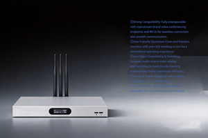 Terminal de Videoconferencia 4K de Tipo Dividido, Códec de Hardware de Protocolo Dual H.323 <span class=keywords><strong>y</strong></span> SIP con <span class=keywords><strong>Entrada</strong></span>/<span class=keywords><strong>Salida</strong></span> <span class=keywords><strong>HDMI</strong></span> para Salas de Reuniones - Product Image 4