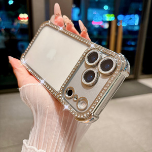 Funda Protectora Antigolpes con Esquinas de Airbag para iPhone 17 Pro Max 16, Protector de Lente con Brillantina, Funda con Diamantes - Product Image 6