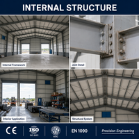 Entrepôt préfabriqué en structure métallique certifié CE, conception à portée libre pour les installations de stockage et la distribution logistique