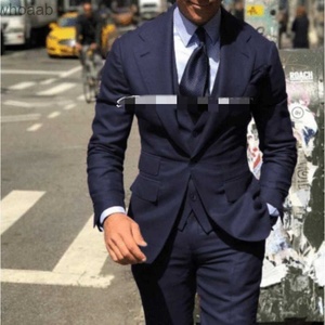 Traje Clásico de 3 Piezas para Hombre, Esmoquin para Novio, Traje de <span class=keywords><strong>Boda</strong></span>, Blazer, Chaqueta, Pantalones y <span class=keywords><strong>Chaleco</strong></span> para Negocios - Product Image 3