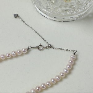 <span class=keywords><strong>Collana</strong></span> di <span class=keywords><strong>Perle</strong></span> d'Acqua Dolce Naturali di Alta Qualità, Forma Quasi Rotonda, con Chiusura Regolabile S925, Gioielli in <span class=keywords><strong>Perle</strong></span> Naturali per Donne, Vendita all'Ingrosso - Product Image 5