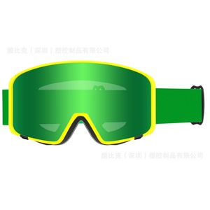 Nouveau modèle de lunettes de ski cylindriques, double couche anti-buée, coupe-vent, cadre en TPU, lentille en PC, lunettes de ski pour adultes - Product Image 6