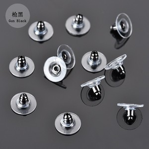 Gold Bullet Shape Ear <b>Studs</b> Metal Plated For <b>Earring</b> Making DIY Jewelry Findings Round Disc Shape Accessories - Product Image 3