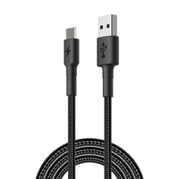 Kouvolsen OEM ODM V8 Micro Nylon Tressé Câble de Données de Charge Rapide 1.5M USB Micro-USB pour Samsung Android avec Veste en PVC