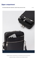 Gionar Hoge Kwaliteit Custom Messenger Bag Voor Mannen Koeienhuid Echt Lederen Business Casual Kleine Mobiele Telefoon Crossbody Tas