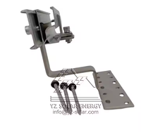 Support de fixation de panneau solaire YZ Solar YZR 04 robuste pour toit, en alliage d'aluminium anodisé, pour toit en tuiles de béton, résistant aux vents de 60 m/s