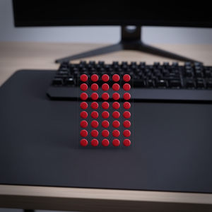 Almohadillas Adhesivas Redondas Rojas para Ratón, Patines de Ratón Universales de Vidrio, PTFE Antideslizante, <span class=keywords><strong>Pies</strong></span> de Ratón con Puntos Pequeños - Product Image 1