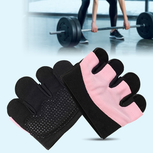 <b>Half</b> Finger Gym Gloves Breathable Non <b>Slip</b> Weight Lifting Gloves with Adjustable Wrist Strap Unisex Fitness Training - Product Image 1
