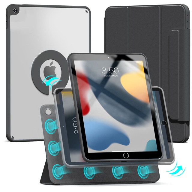 Tri-fold Stand Folio Shockproof Protective Cases Smart Cover for iPad 9 Generation Case for iPad 10.2 Case